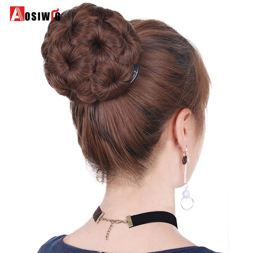 Women Chignon Hair Bun Donut Clip In Hairpiece Extensions 9 Flowers Roller Synthetic High Temperature Fiber Chignon AOSIWIG
Women Chignon Hair Bun Donut Clip In Hairpiece Extensions 9 Flowers Roller Synthetic High Temperature Fiber Chignon AOSIWIG