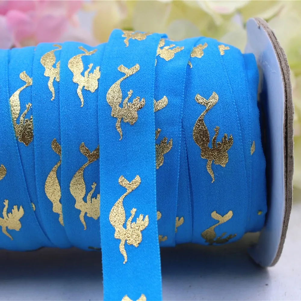 165957, 5/8'' 16MM hot gold print Mermaid Elasticity ribbon , 5 yards DIY handmade hair accessories Material , free shipping
165957, 5/8'' 16MM hot gold print Mermaid Elasticity ribbon , 5 yards DIY handmade hair accessories Material , free shipping