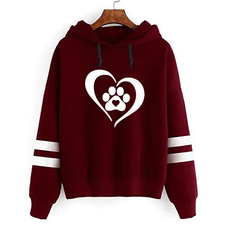 2019 Fashion Dog Cat Paw Heart Women Hoodies Sweatshirts Women Cute Harajuku Funny Pullover Hooded Female Jumper Tracksuits
2019 Fashion Dog Cat Paw Heart Women Hoodies Sweatshirts Women Cute Harajuku Funny Pullover Hooded Female Jumper Tracksuits