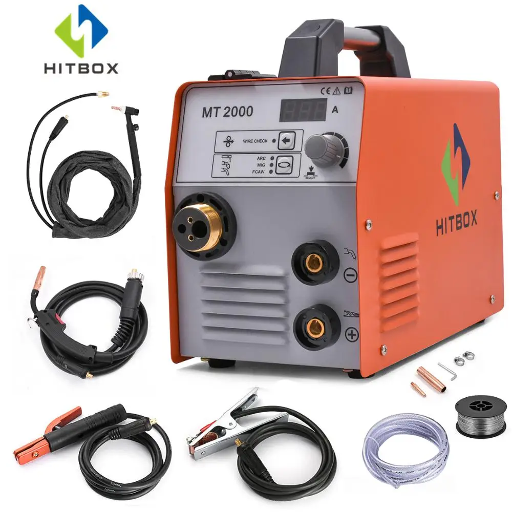 HITBOX Mig Welder MIG ARC TIG Functional Welding Gas Gasless Welder Full Accessories Smart Control MIG MAG Machine
HITBOX Mig Welder MIG ARC TIG Functional Welding Gas Gasless Welder Full Accessories Smart Control MIG MAG Machine
