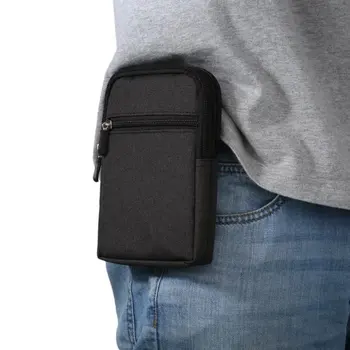 

Outdoor Holster Waist Belt Pouch Wallet Phone Case Cover Bag For ZTE Axon 7 Mini / Warp 7 / Avid Plus / Nubia N1 Z11 Prague S