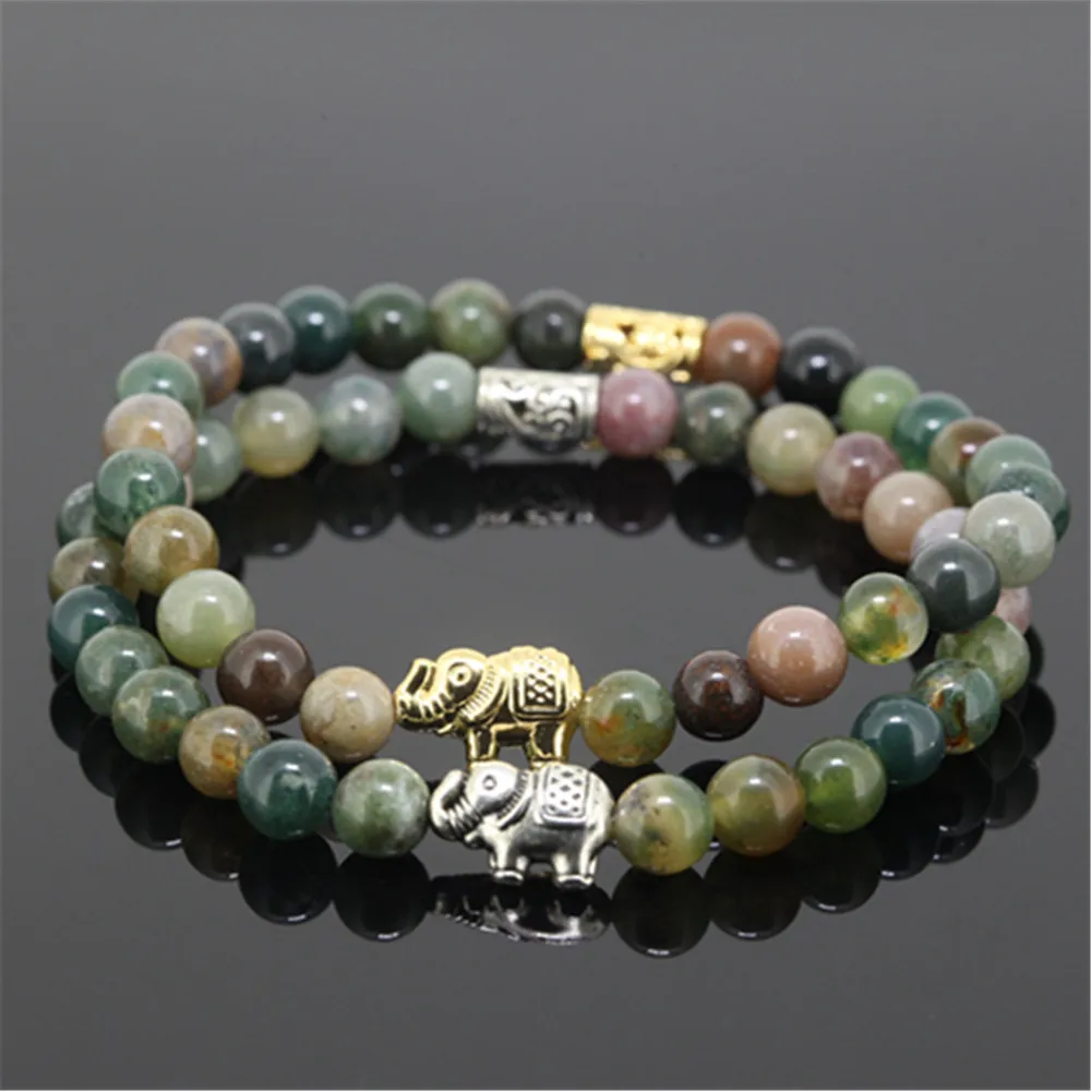 New beaded gold/silver color elephant animals charm girl bracelet natural 6mm indian stone stone beads women bracelet
New beaded gold/silver color elephant animals charm girl bracelet natural 6mm indian stone stone beads women bracelet