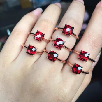 [MeiBaPJ Natural Square Red Garnet Gemstone Trendy Ring for Women Real 925 Sterling Silver Charm Fine Jewelry
[MeiBaPJ Natural Square Red Garnet Gemstone Trendy Ring for Women Real 925 Sterling Silver Charm Fine Jewelry