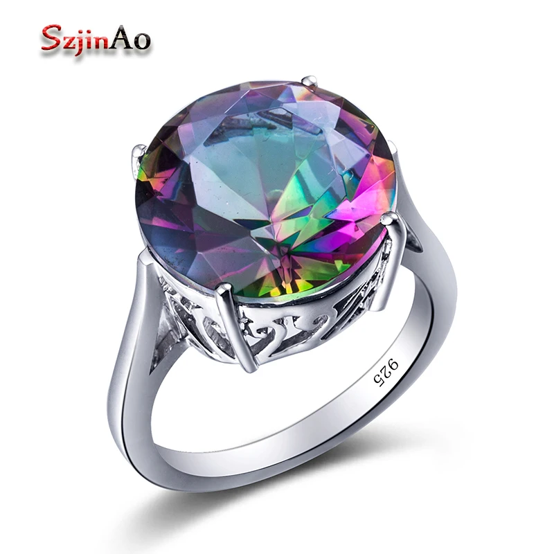 Szjinao Fashion Magic Rainbow Topaz Marriage Rings 925 Sterling Silver Jewelry Round Cut Fashion Cute Ring
Szjinao Fashion Magic Rainbow Topaz Marriage Rings 925 Sterling Silver Jewelry Round Cut Fashion Cute Ring