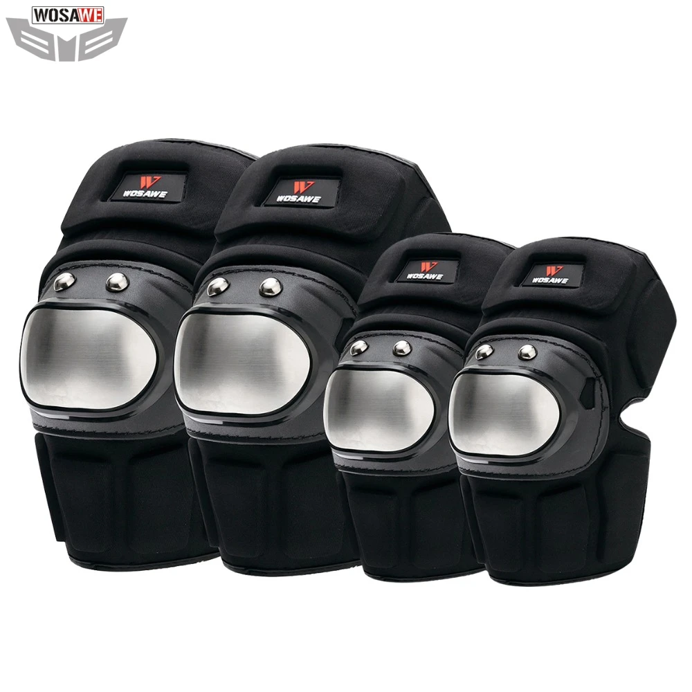 WOSAWE Stainless Steel Motocross Knee Protector Elbow Pad MOTO Motorcycle Racing Knee Brace Guard Protection Gear
WOSAWE Stainless Steel Motocross Knee Protector Elbow Pad MOTO Motorcycle Racing Knee Brace Guard Protection Gear