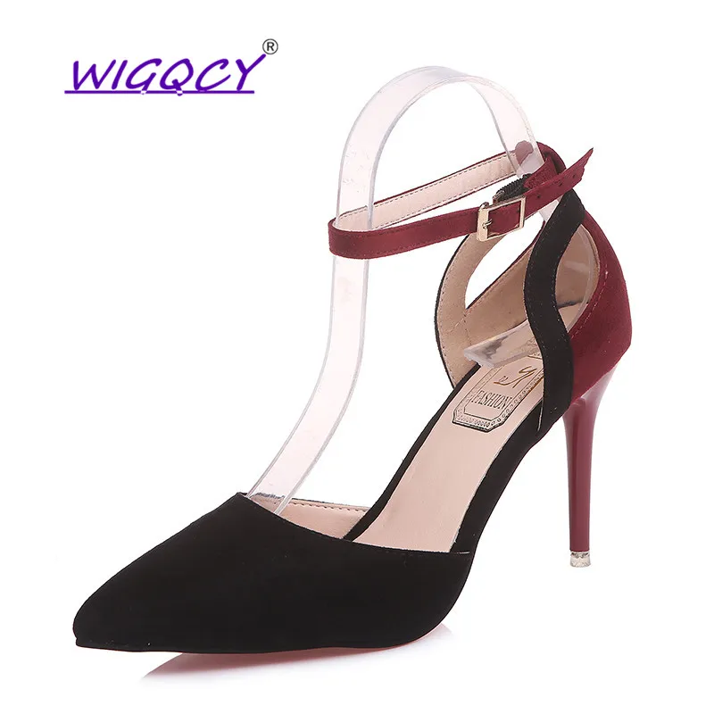 Pointed suede high heel sandals female 2019 spring and summer new sexy nightclub stiletto buckle with color matching shoes
Pointed suede high heel sandals female 2019 spring and summer new sexy nightclub stiletto buckle with color matching shoes