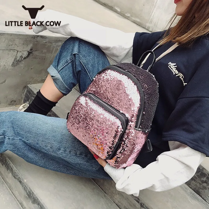 Harajuku Sequined Backpack Women Street Casual Small Travel Rucksack Fashion School Bags Teenage Girls Mochilas Escolares 6Color
Harajuku Sequined Backpack Women Street Casual Small Travel Rucksack Fashion School Bags Teenage Girls Mochilas Escolares 6Color