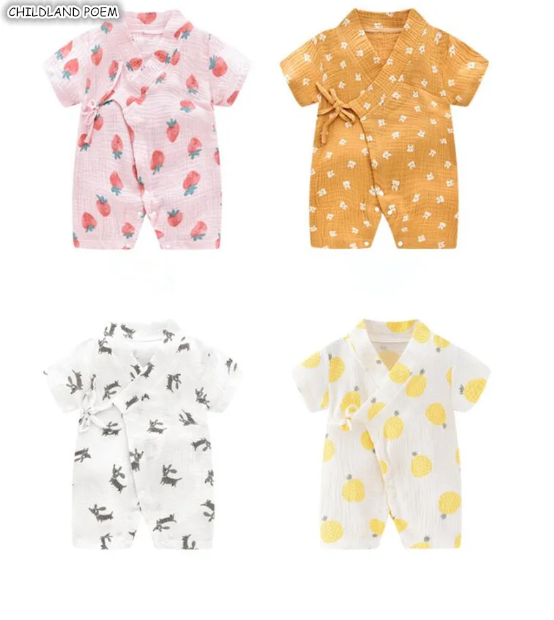 Children Baby Sleepwear Summer Muslin Breathable Kids Baby Romper Pajamas Newborn Baby Clothes Infant Boys Girls Pajamas Clothes
Children Baby Sleepwear Summer Muslin Breathable Kids Baby Romper Pajamas Newborn Baby Clothes Infant Boys Girls Pajamas Clothes