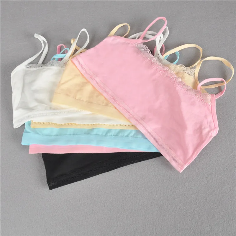 1pc Teenage Underwear For Girl Children Girls Cutton Lace Wireless Young Training Bra For Kids And Teens Puberty Clothing
1pc Teenage Underwear For Girl Children Girls Cutton Lace Wireless Young Training Bra For Kids And Teens Puberty Clothing