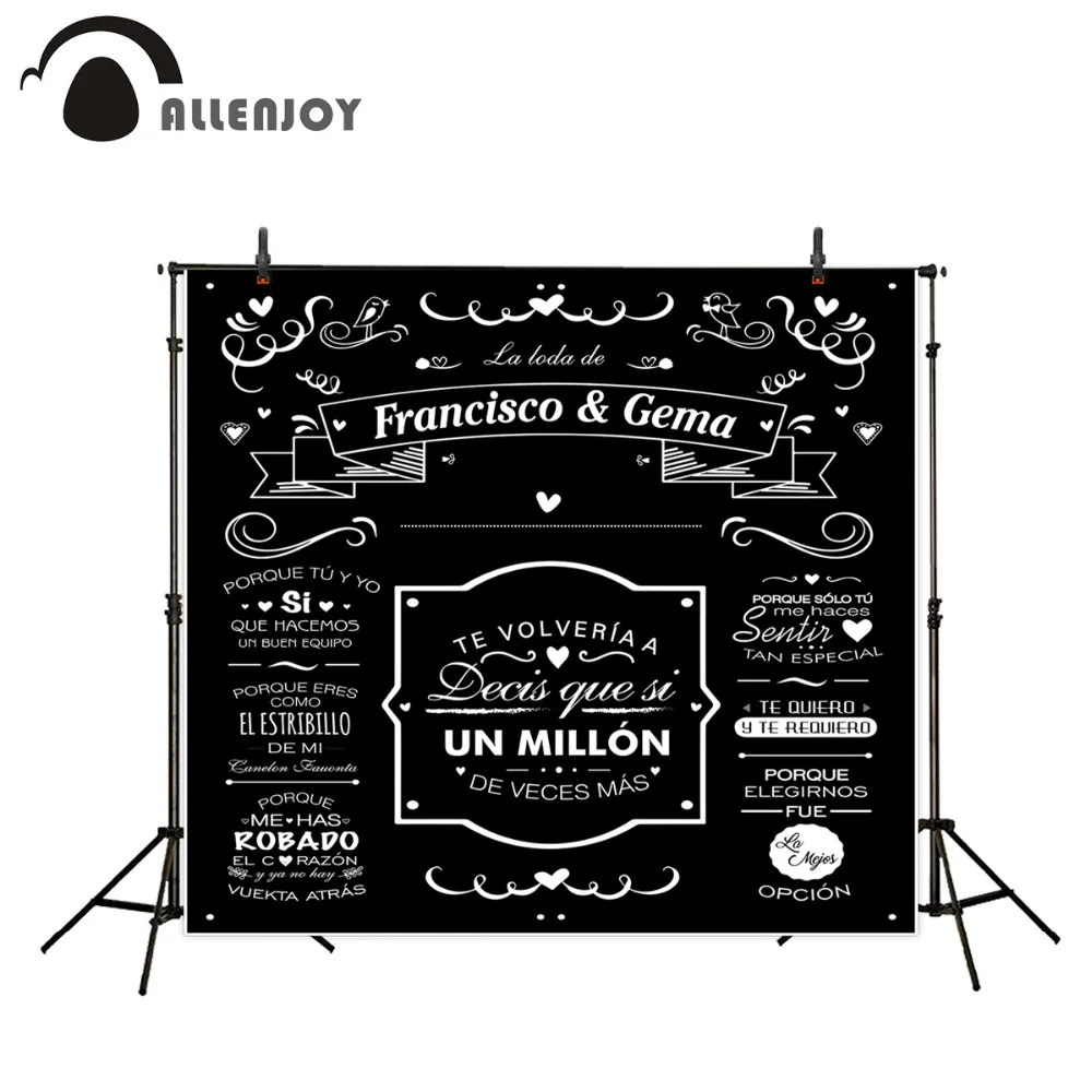 Allenjoy Custom blackboard Wedding Background Idea Chalk Party black Background photo booth diy photocall Excluding bracket
Allenjoy Custom blackboard Wedding Background Idea Chalk Party black Background photo booth diy photocall Excluding bracket