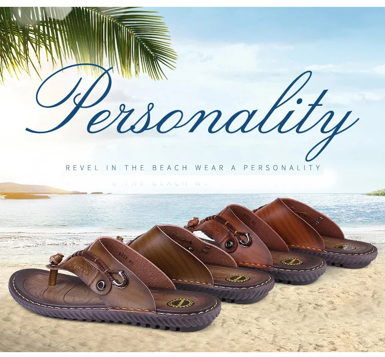 BIMUDUIYU Luxury Brand Flip Flops Soft comfortable Microfiber Leather Slippers Beach Slipper Flip Flop Summer Shoe For Men 12