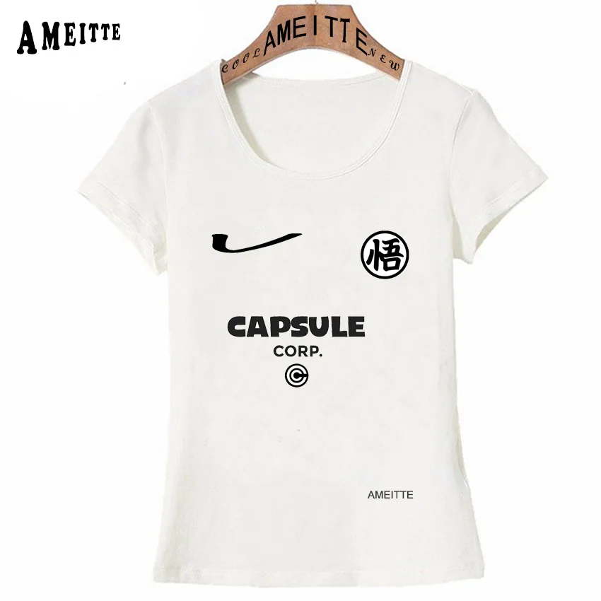 The Dragon Ball Z Fashion Women t shirt CAPSULE CORP. Logo Print Casual Tops Hipster Woman Short Sleeve Girl Creative White Tees
The Dragon Ball Z Fashion Women t shirt CAPSULE CORP. Logo Print Casual Tops Hipster Woman Short Sleeve Girl Creative White Tees