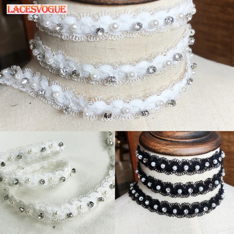 3meters 1.5cm Rhinestone Beaded Lace Ribbon Handmade DIY material Garment needlework sewing accessories Clothing edge fabric 879
3meters 1.5cm Rhinestone Beaded Lace Ribbon Handmade DIY material Garment needlework sewing accessories Clothing edge fabric 879