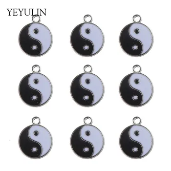 Trendy Oil Drop YING YANG YU Round Shaped Silver Color Alloy Pendant Charms For Making Jewelry DIY 30pcs Wholesale
Trendy Oil Drop YING YANG YU Round Shaped Silver Color Alloy Pendant Charms For Making Jewelry DIY 30pcs Wholesale