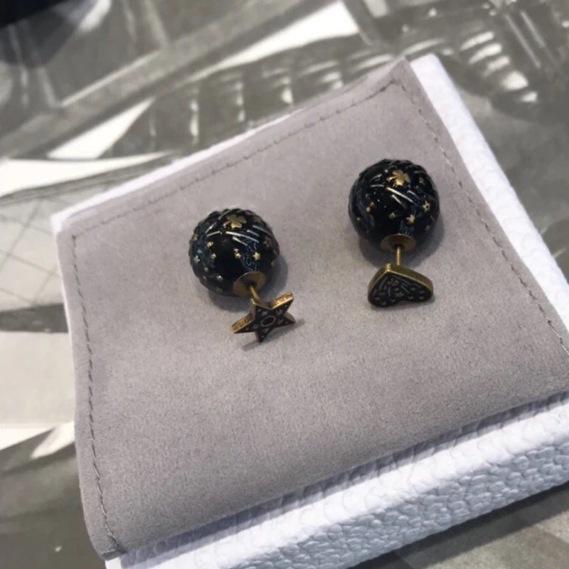 2019 Fashion Brand Jewelry For Women Vintage Gold Color Black Ball Earrings Heart Star Black Design Wedding Hot Party Earrings
2019 Fashion Brand Jewelry For Women Vintage Gold Color Black Ball Earrings Heart Star Black Design Wedding Hot Party Earrings