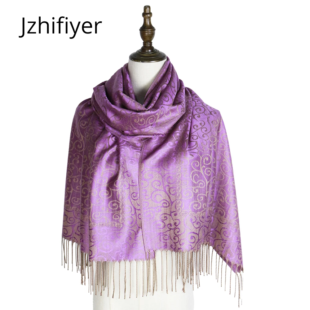 

fashion scarf woven shawl pashmina mujer capes jacquard hijabs winter kashmir paisley hijab femme muffler stole wraps tippet