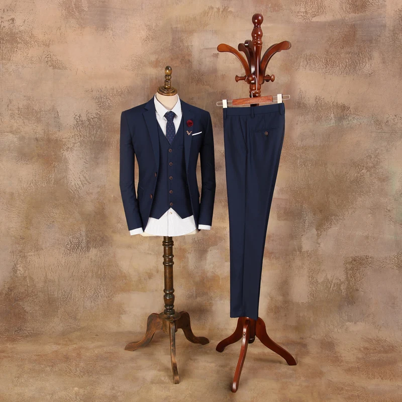 Men's Vintage Suits 2019 Male Fashion Blazer Mens Blue Slim Suit Jacket Groom Suit Wedding Dress for Men 3 Piece Free Shipping
Men's Vintage Suits 2019 Male Fashion Blazer Mens Blue Slim Suit Jacket Groom Suit Wedding Dress for Men 3 Piece Free Shipping