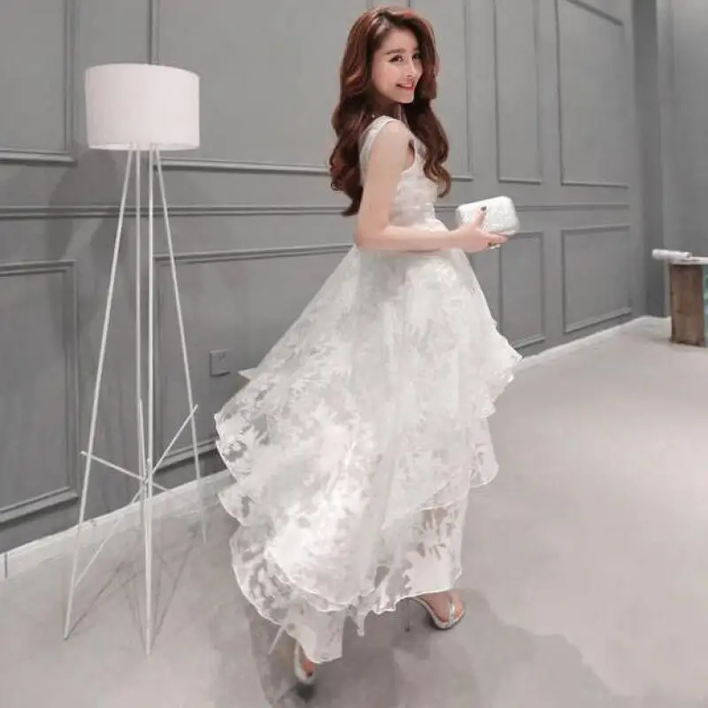 Zuolunouba 2018 New Spring Summer Dress Women Fresh Sweet Harajuku Sexy Solid Color Organza Sleeveless Ladies Lace Dress White
Zuolunouba 2018 New Spring Summer Dress Women Fresh Sweet Harajuku Sexy Solid Color Organza Sleeveless Ladies Lace Dress White