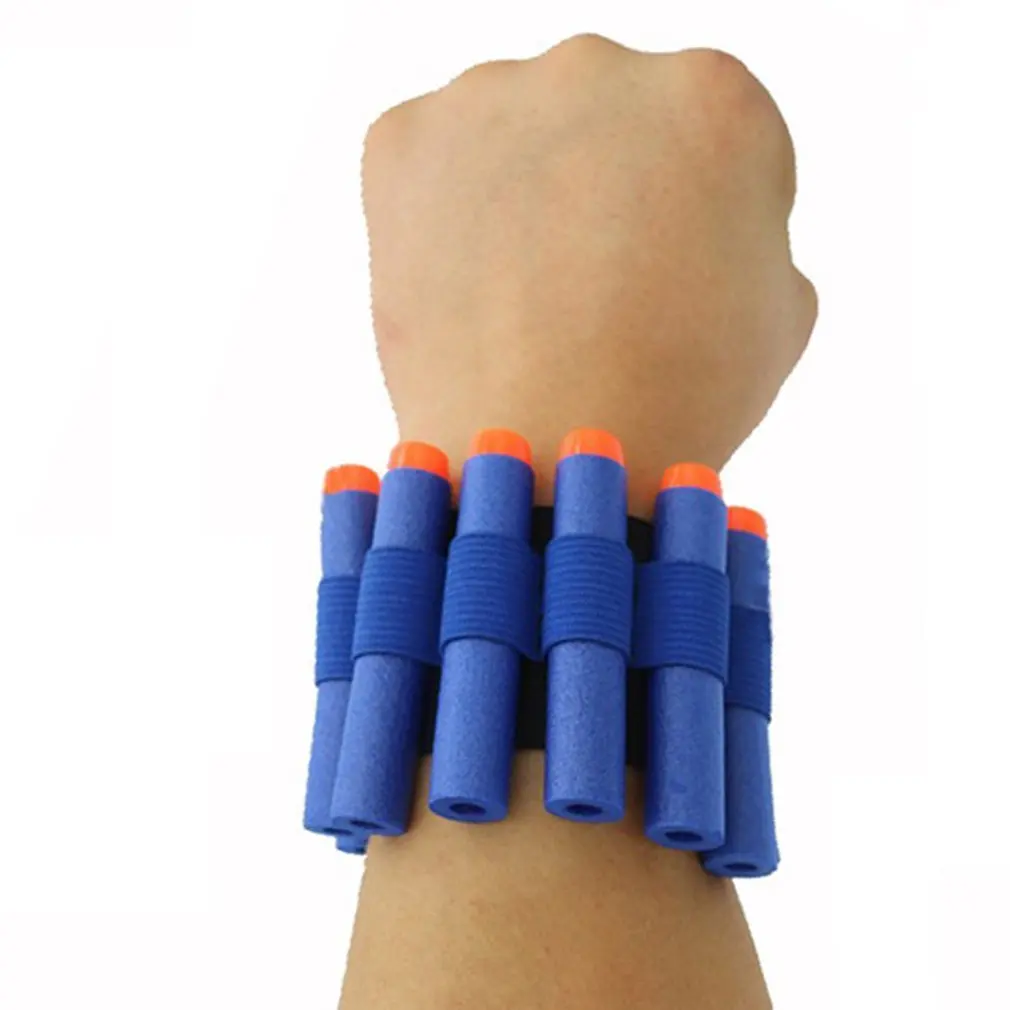 

1 Pcs Bandolier For Nerf N-strike Elite Series Soft Bullet Wrist Strap Dart Ammo Storage Wrist Strap-blue Toy Guns Accessories