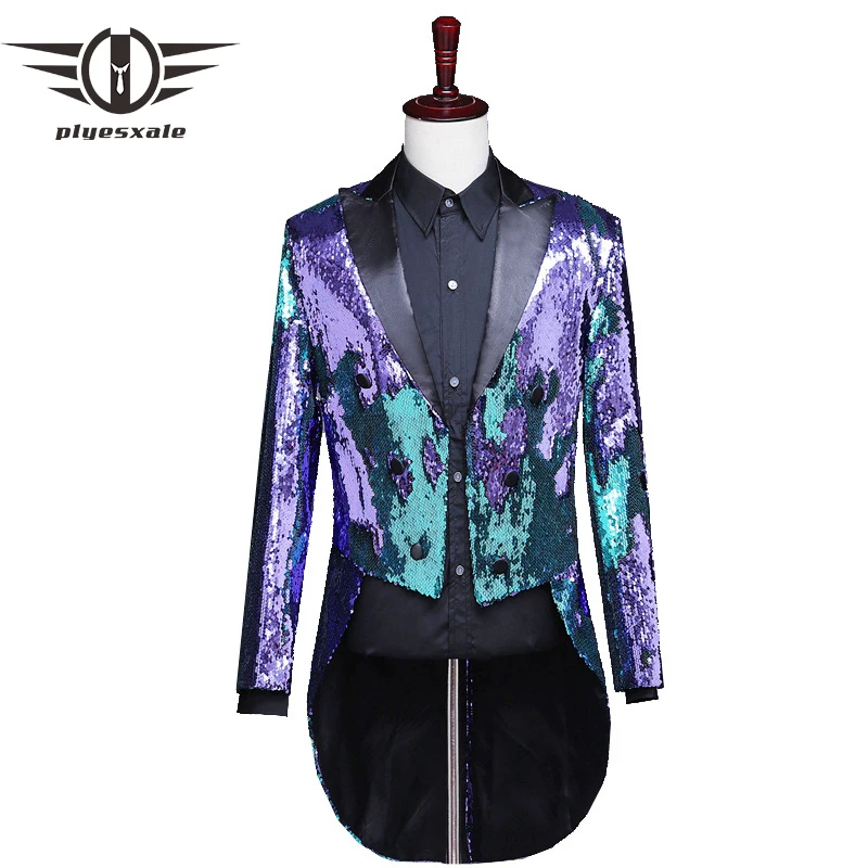Plyesxale Double Breasted Men Sequin Blazer Tuxedo Elegant Gold Purple Blazer For Men DJ Prom Party Stage Blazers Hombre Q594
Plyesxale Double Breasted Men Sequin Blazer Tuxedo Elegant Gold Purple Blazer For Men DJ Prom Party Stage Blazers Hombre Q594
