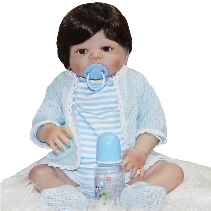 55cm real silicone-reborn-dolls for sale boy reborn babies magnetic mouth brown eyes children gift boneca
55cm real silicone-reborn-dolls for sale boy reborn babies magnetic mouth brown eyes children gift boneca