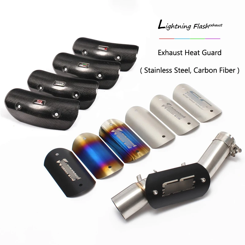 Universal 38-65 mm Exhaust Pipe Heat Guard Stainless Steel Carbon Fiber Anti-scald Shell Motorcycle Link Pipe Protector Cover
Universal 38-65 mm Exhaust Pipe Heat Guard Stainless Steel Carbon Fiber Anti-scald Shell Motorcycle Link Pipe Protector Cover