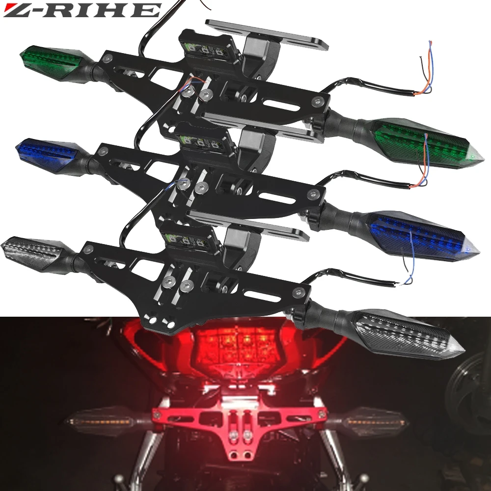 Motorcycle Licence License Plate Frame Bracket Mount Tag Holder LED Turn Signal light for DUCATI Street Fighter 696 796 796 848
Motorcycle Licence License Plate Frame Bracket Mount Tag Holder LED Turn Signal light for DUCATI Street Fighter 696 796 796 848