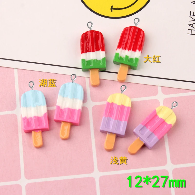 10pcs 12*27mm DIY Resin Ice cream popsicle charms flatback cabochon sticker kawaii craft jewelry making ornament decoration
10pcs 12*27mm DIY Resin Ice cream popsicle charms flatback cabochon sticker kawaii craft jewelry making ornament decoration
