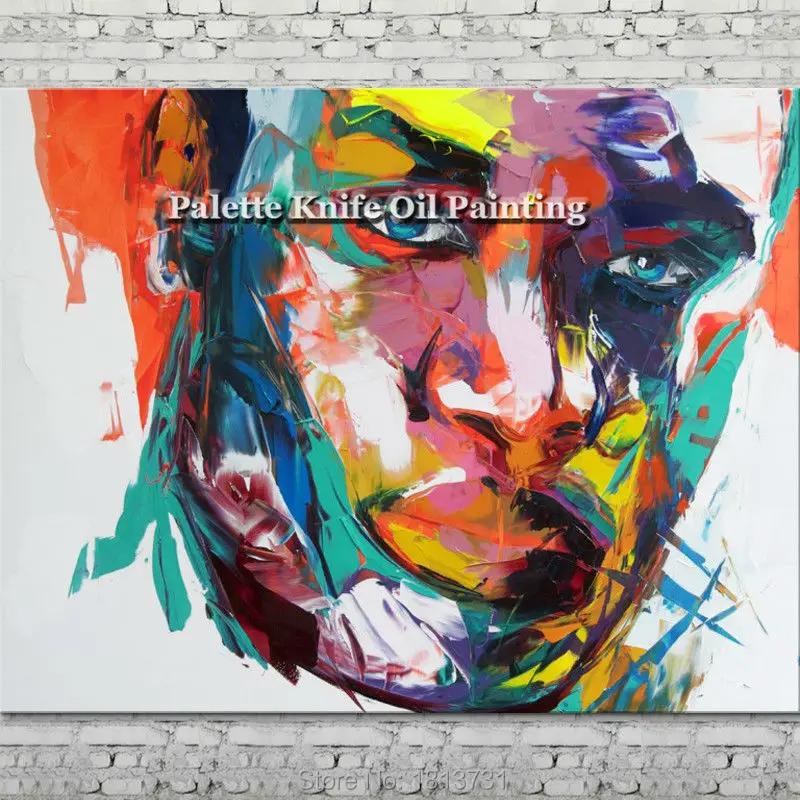 Hand painted Francoise Nielly Palette knife portrait Face Oil painting Character figure canva wall Art picture 16-26
Hand painted Francoise Nielly Palette knife portrait Face Oil painting Character figure canva wall Art picture 16-26