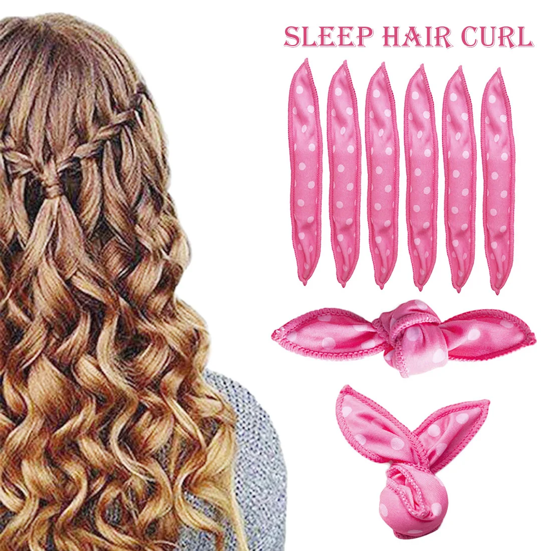 6pcs/set cute wave point curler rabbit ears sleep curling sponge curler soft pear flower hair accessories DIY modeling tools
6pcs/set cute wave point curler rabbit ears sleep curling sponge curler soft pear flower hair accessories DIY modeling tools