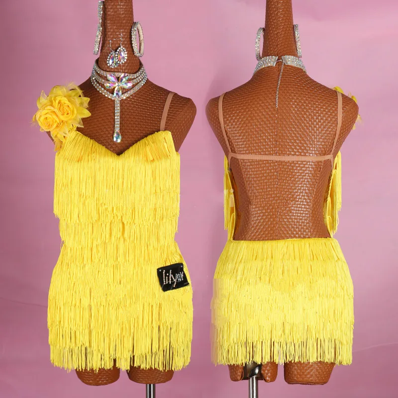 Fashion Adult Kids Latin Dance Dress Performance Costume Sexy Backless Tassel Dresses Women Latin Dance Competition Clothes
Fashion Adult Kids Latin Dance Dress Performance Costume Sexy Backless Tassel Dresses Women Latin Dance Competition Clothes