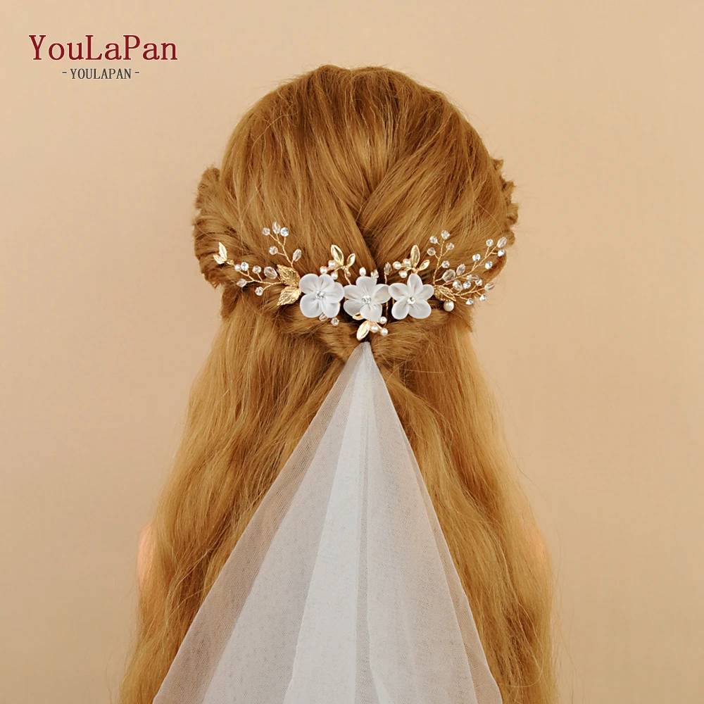 YouLaPan HP76 Wedding Hair Jewelry Golden Combs with Organza Flower Bridal Comb for Women Crepe Flowers Golden Leaf
YouLaPan HP76 Wedding Hair Jewelry Golden Combs with Organza Flower Bridal Comb for Women Crepe Flowers Golden Leaf