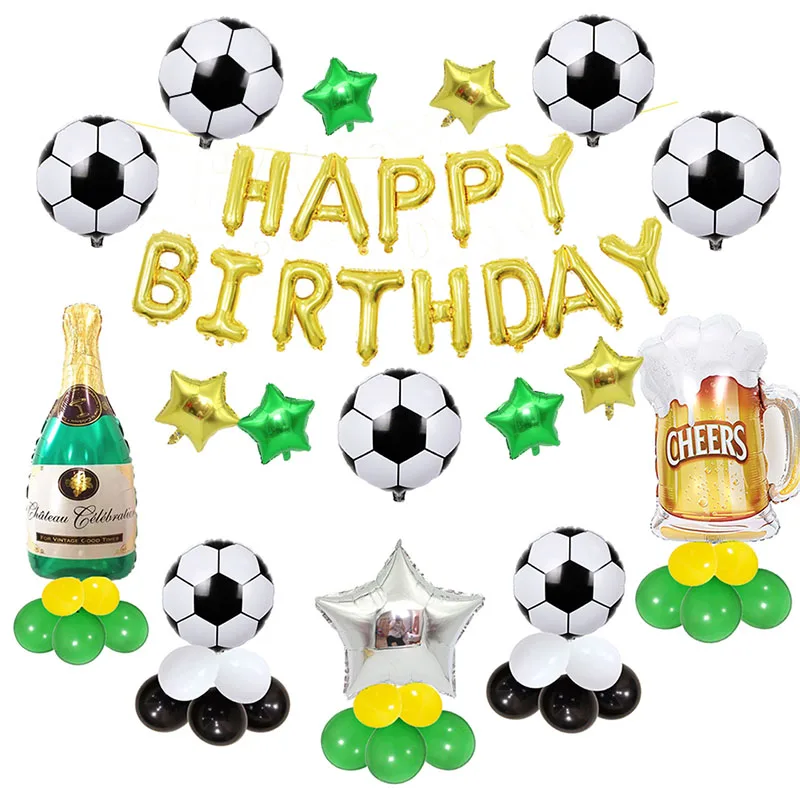 Football Aluminum Foil Balloon Soccer Latex Balloon DIY Decoration for Soccer Party Birthday Sports Series Party Decorations
Football Aluminum Foil Balloon Soccer Latex Balloon DIY Decoration for Soccer Party Birthday Sports Series Party Decorations
