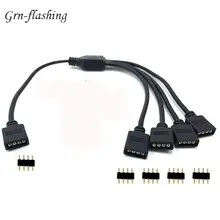 4 Pins RGB LED tape Connector 1 to 1 2 3 4 5 plug power Splitter Cable 4pin needle female Connector wire for RGB Led Strip Light
4 Pins RGB LED tape Connector 1 to 1 2 3 4 5 plug power Splitter Cable 4pin needle female Connector wire for RGB Led Strip Light