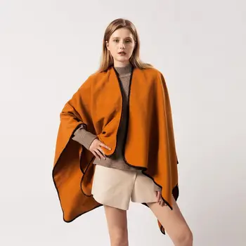 Winter autumn solid color heavier weight women poncho plain color cape and Cardigans Sweater Cashmere Pashmina Female LL190674
Winter autumn solid color heavier weight women poncho plain color cape and Cardigans Sweater Cashmere Pashmina Female LL190674