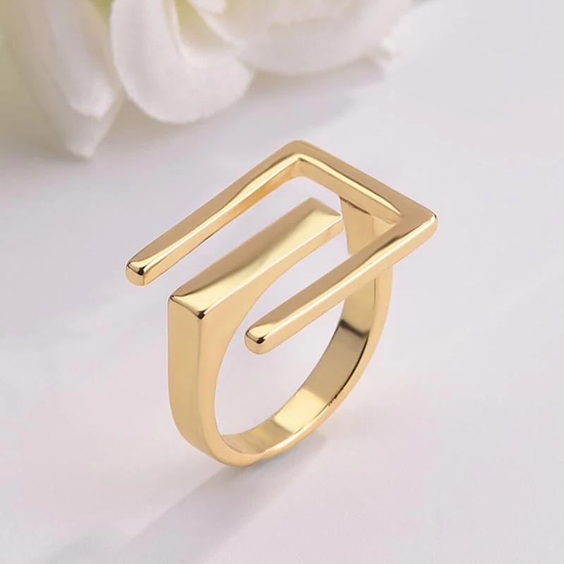 KOFSAC Trendy Gold Rings For Women Jewelry Open Size Geometric Ring Lady Engagement Accessories Valentine's Day Gifts
KOFSAC Trendy Gold Rings For Women Jewelry Open Size Geometric Ring Lady Engagement Accessories Valentine's Day Gifts