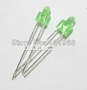 Green 2mm round led diffused nippler indicator led 568-575nm 2.0-2.2V(DIP LED Factory)
Green 2mm round led diffused nippler indicator led 568-575nm 2.0-2.2V(DIP LED Factory)
