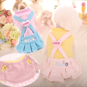 Fashion Keep warm Pets Dogs Strap dress Tutu Coat Dress Puppy Fake two pieces Dog Clothes
Fashion Keep warm Pets Dogs Strap dress Tutu Coat Dress Puppy Fake two pieces Dog Clothes