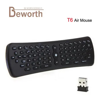 30PCS 2.4Ghz Wireless 6 Axis T6 Gyroscope Air Mouse Mini Keyboard Remote Control for PC/Smart Android 6.0 TV Box X92 S912 S905X
30PCS 2.4Ghz Wireless 6 Axis T6 Gyroscope Air Mouse Mini Keyboard Remote Control for PC/Smart Android 6.0 TV Box X92 S912 S905X