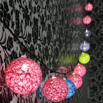 5M 20 LED Chiang Mai Thailand cotton ball light Festival Party Wedding Decoration garland Light Rattan Balls Fairy String
5M 20 LED Chiang Mai Thailand cotton ball light Festival Party Wedding Decoration garland Light Rattan Balls Fairy String