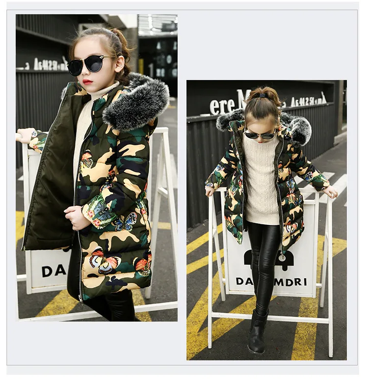 BibiCola girls winter warm coats fashion style camouflage cotton long sleeve down parkas kids children thick hooded snow suits
BibiCola girls winter warm coats fashion style camouflage cotton long sleeve down parkas kids children thick hooded snow suits