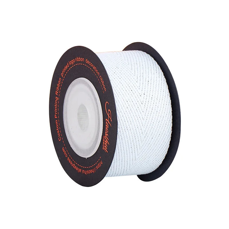haosihui white 100% Cotton ribbon with herringbone for packing accessories DIY 5 meter/lot
haosihui white 100% Cotton ribbon with herringbone for packing accessories DIY 5 meter/lot