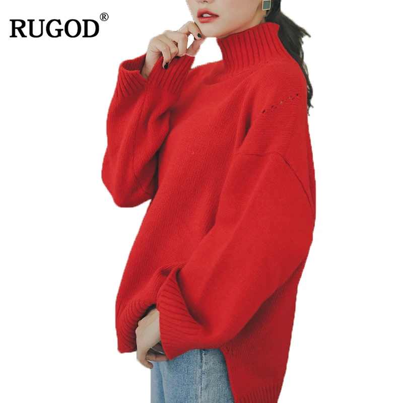 RUGOD Knitted Women's Turtleneck Solid Sweater For Women Long Sleeve Pullovers and Sweaters For Women jersey mujer invierno
RUGOD Knitted Women's Turtleneck Solid Sweater For Women Long Sleeve Pullovers and Sweaters For Women jersey mujer invierno