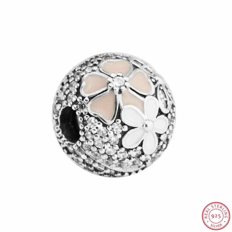 Poetic Blooms CLIP Beads Clear CZ Pink & White Enamel DIY Fit PANDORA Charms Silver 925 Original for Women Jewelry Making CL029
Poetic Blooms CLIP Beads Clear CZ Pink & White Enamel DIY Fit PANDORA Charms Silver 925 Original for Women Jewelry Making CL029