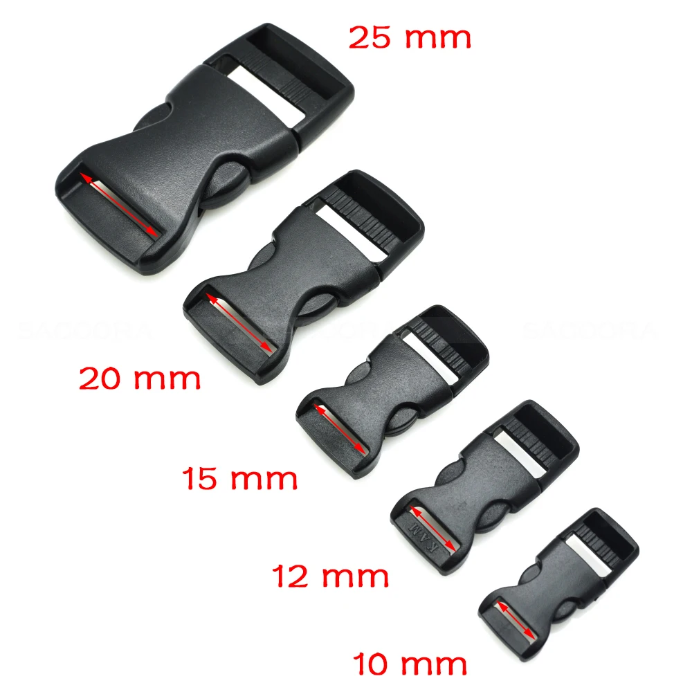 Plastic Side Release Buckle For Tactial Backpack Luggage Straps Webbing Size 10mm 12mm 15mm 20mm 25mm
Plastic Side Release Buckle For Tactial Backpack Luggage Straps Webbing Size 10mm 12mm 15mm 20mm 25mm