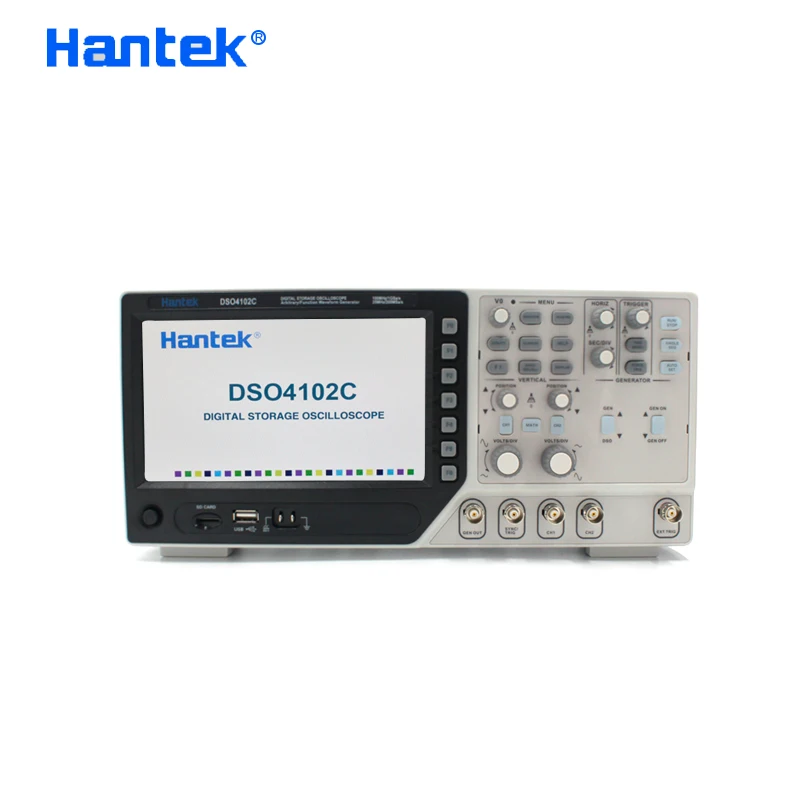 Hantek DSO4102C Digital Oscilloscope 100MHz 2 Channels Handheld Portable Osciloscopio Arbitrary/Function Waveform Generation
Hantek DSO4102C Digital Oscilloscope 100MHz 2 Channels Handheld Portable Osciloscopio Arbitrary/Function Waveform Generation