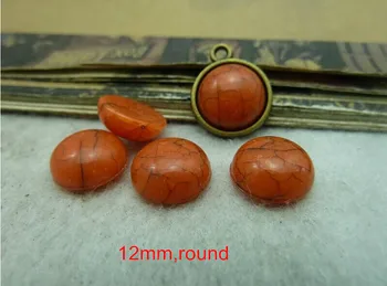 Free Shipping -Orange Color Half Round 12mm Flat Back Acrylic Turquoise Cabochon,100 pcs/lot
Free Shipping -Orange Color Half Round 12mm Flat Back Acrylic Turquoise Cabochon,100 pcs/lot