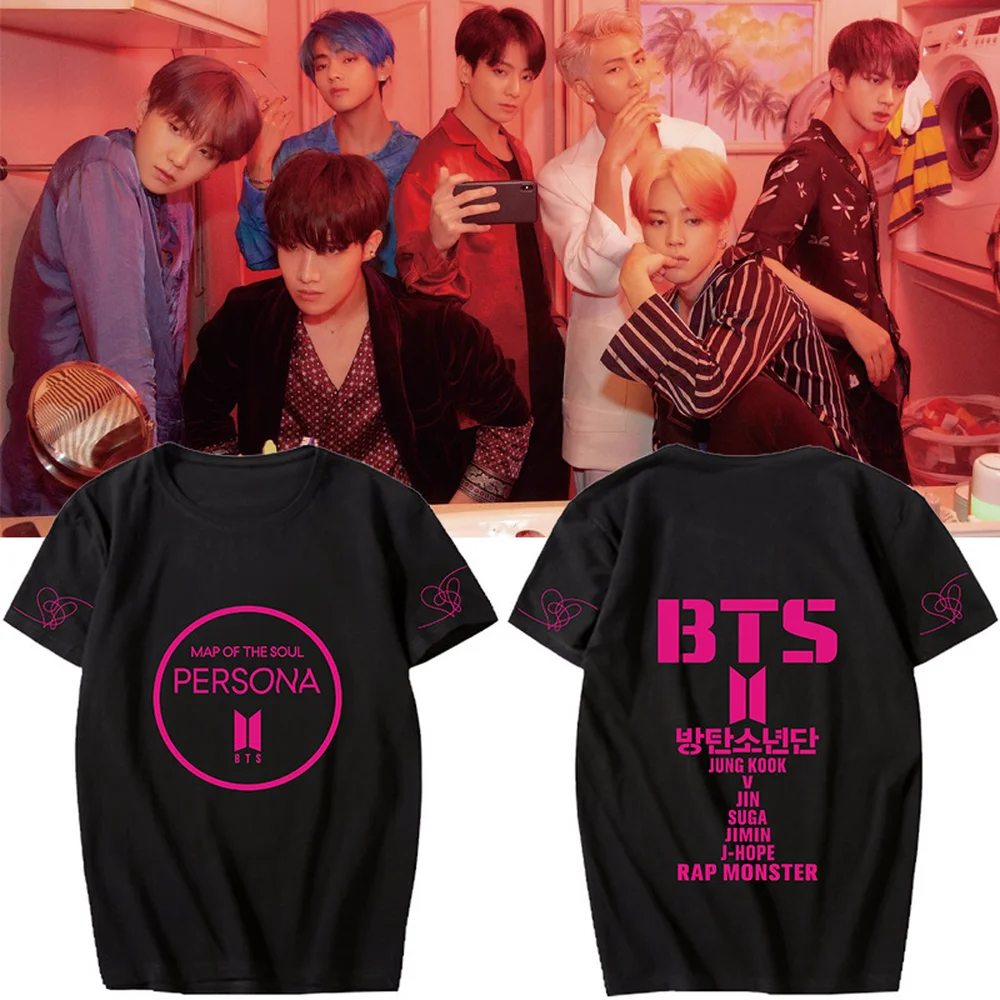 NEW KPOP Bangtan boys MAP OF THE SOUL PERSONA around the same paragraph should support short-sleeved T-shirts for men and women
NEW KPOP Bangtan boys MAP OF THE SOUL PERSONA around the same paragraph should support short-sleeved T-shirts for men and women