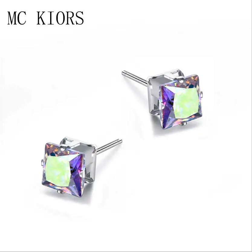 12 Color Fashion Jewelry Zircon Geometry Stud Earrings Shining Four Claws Statement Earring For Girls Gift For Woman Party
12 Color Fashion Jewelry Zircon Geometry Stud Earrings Shining Four Claws Statement Earring For Girls Gift For Woman Party