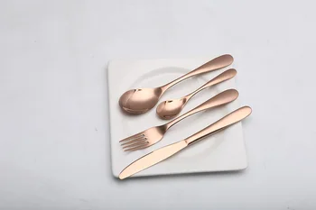 Hot Sale 4 Pcs/set Pure Rose Gold european Dinnerware 304 Stainless Steel Western Cutlery Set Kitchen Food Tableware Dinner Set
Hot Sale 4 Pcs/set Pure Rose Gold european Dinnerware 304 Stainless Steel Western Cutlery Set Kitchen Food Tableware Dinner Set